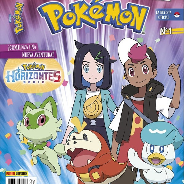 Revista Pokémon 2025 + Cards N.1
