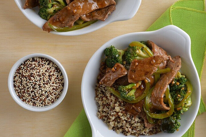 Fajitas de res en salsa de soya. Receta fácil y rápida