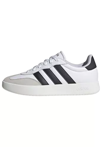 adidas Hombre BARREDA Shoes, Cloud White/Core Black/Grey One, 43 1/3 EU