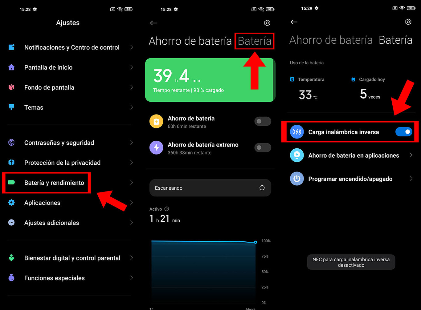 Activar Carga Inalámbrica Poco X3 Pro www.mundoxiaomi.com