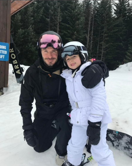 Los Beckham se nos fueron a la nieve, y Brookyn casi se nos desgracia