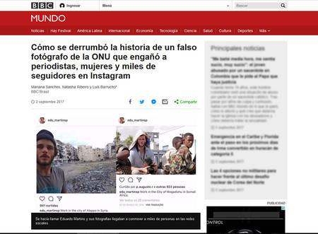 Nueva polémica por un supuesto fotoperiodista que trabajaba para la ONU y publicaba fotos robadas