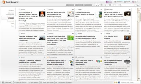 Good Noows, un lector online de feeds con énfasis en la parte visual