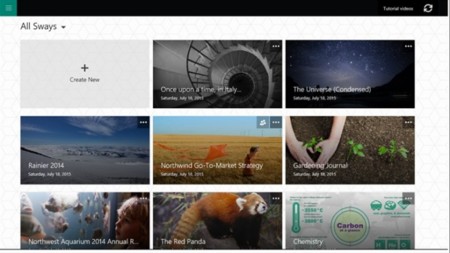 Sway, el nuevo programa de presentaciones interactivas