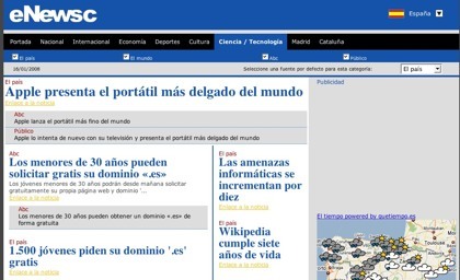 Enewsc, agrupando los principales periódicos online de cada país
