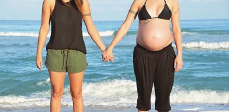 Lesbian Couple Pregnancy Family Photography 4