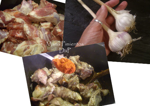 Choto con ajos. Receta