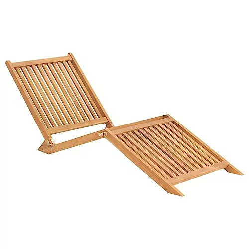 vidaXL Tumbona Hamaca Silla Asiento Reclinable Playa Piscina Cama Jardín Patio Terraza Balcón Relajante Plegable Cómodo