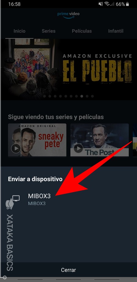 Se puede ver store amazon prime con chromecast