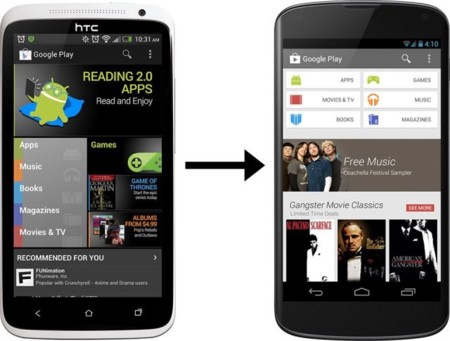 Google Play se rediseña y adopta la línea de otros servicios de Google