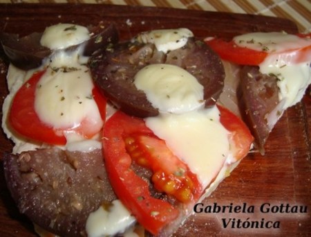 Pizza de vegetales. Receta saludable