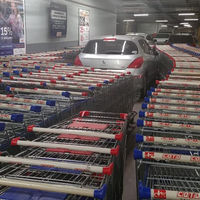 La venganza perfecta contra el pelotudo que aparcó mal su coche en un supermercado argentino: rodearlo con carritos