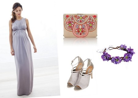 Look embarazada boda de tarde