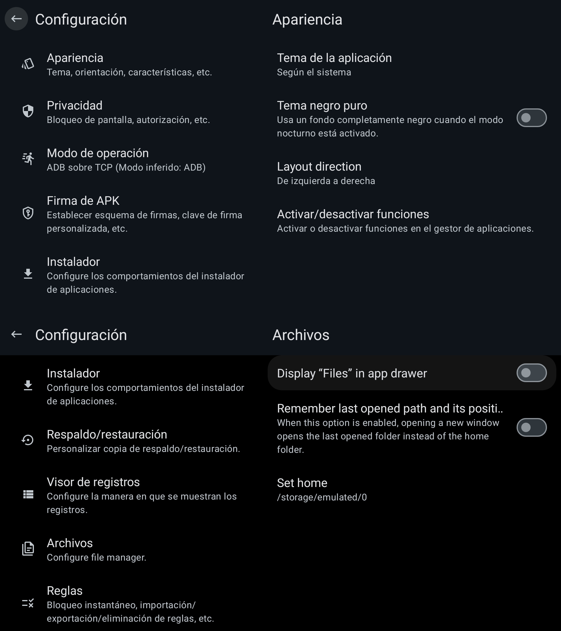 Configuracion Appmanager