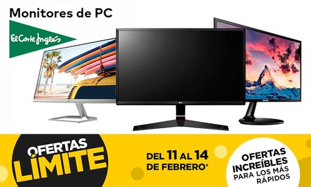 En las ofertas Límite 48 Horas de El Corte Inglés puedes comprar estos 13 monitores de HP, LG, MSI, Philips o Samsung con descuentos de hasta el 25%