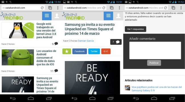 Xataka Android en el móvil