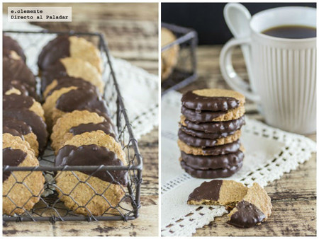 Galletas integrales con chocolate. Receta