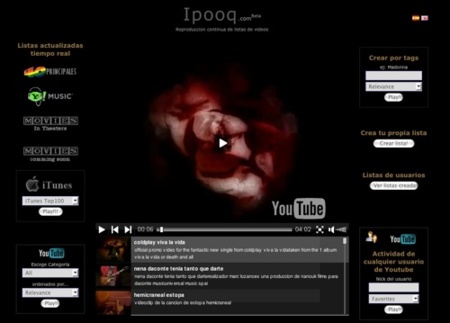 Ipooq, reproductor online de vídeos