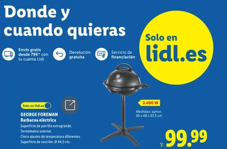 George Foreman Barbacoa Electrica Lidl