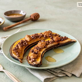 Plátano asado en freidora de aire: una receta fácil y rápida para ese momento en que se te antoja algo dulce