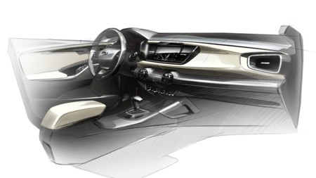 Así luce en sus primeros bocetos el nuevo Kia Rio, antes del Salón de París