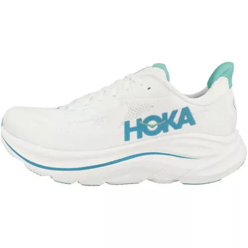 Hoka One One Clifton 10, Sneaker Hombre, Blanco/Azul Cielo, 44 EU