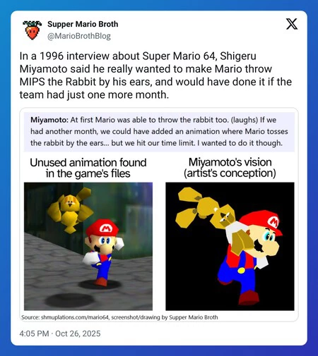 Super Mario 64 Tweet Super Mario 64 Tweet
