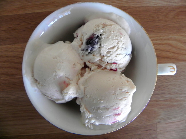 Helado de mascarpone