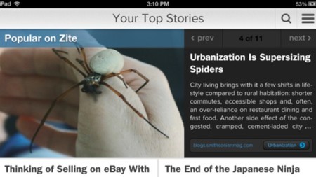 Zite para iPad: módulo de noticias populares