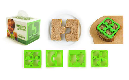 Sandwiches en forma de puzzle