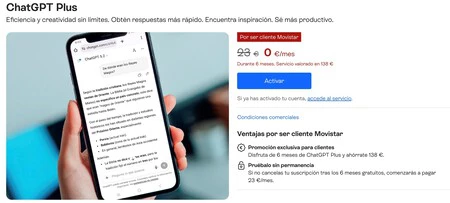 Chatgpt Plus Movistar Gratis