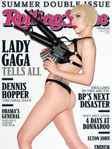 Lady Gaga vuelve a romper moldes a punta de pistola en Rolling Stone