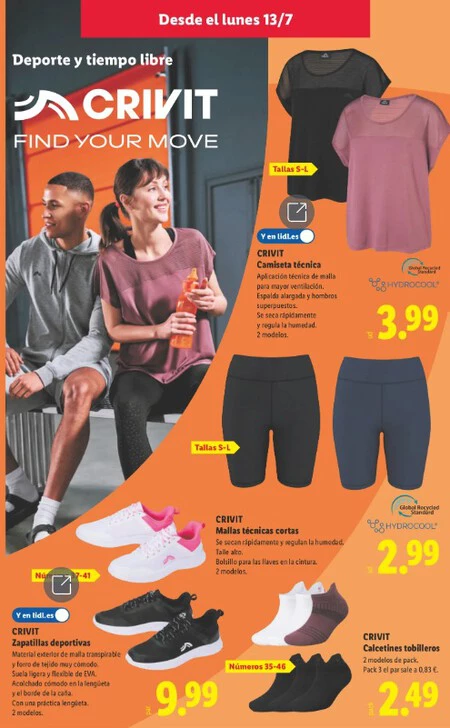 Folleto Lidl Zapatillas Deportivas Crivit
