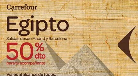 Viajes Carrefour: Egipto al 50%