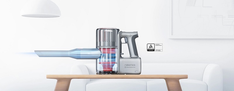 Aspirador manual Roborock H6 de gran potencia de succión, con multiples accesorios para una limpieza a fondo y en cualquier rincón, fácilmente manejable y transportable.