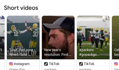 Google empieza a implementar una nueva funcionalidad para mostrar vídeos cortos de TikTok e Instagram en sus búsquedas