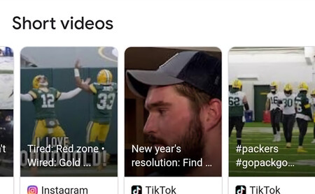 Google empieza a implementar una nueva funcionalidad para mostrar vídeos cortos de TikTok e Instagram en sus búsquedas
