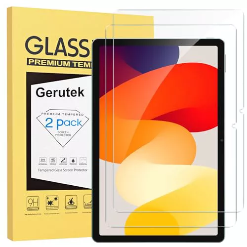 Gerutek [2 Piezas Protector Pantalla para Xiaomi Redmi Pad SE 2023 (11 Pulgadas), Dureza 9H, Ultra transparente, Antiarañazos, Antihuellas, Sin Burbujas, Cristal Templado para Redmi Pad SE 2023 11"