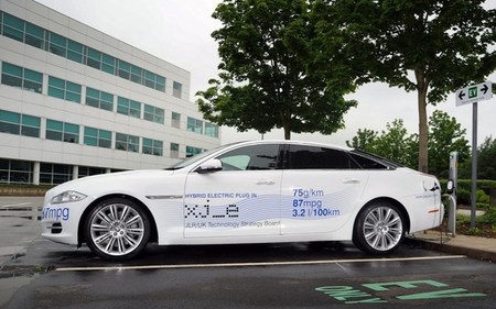 Jaguar XJ-e enchufado