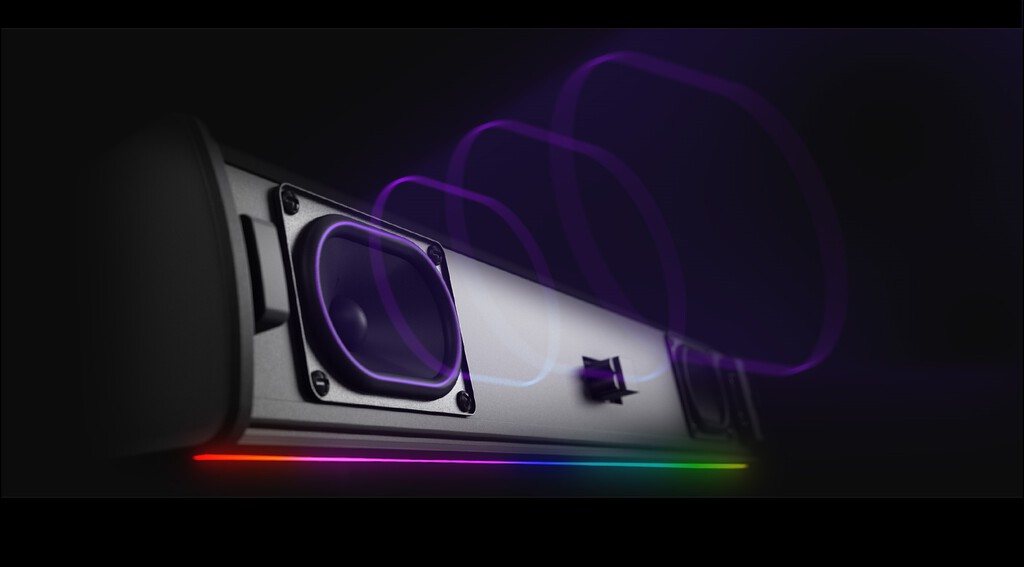 La nueva barra de sonido de Creative promete mejorar el audio de las teles pequeñas: compacta, con luces LED y hasta 60 W de potencia