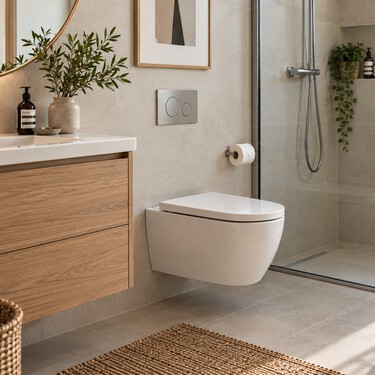 Adiós al inodoro blanco de toda la vida: la nueva tendencia elegante y funcional que se ha instalado en los baños modernos 