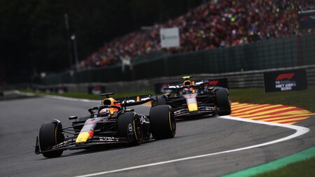 Verstappen Perez Spa F1 2023