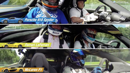 El McLaren P1, Porsche 918 Spyder y LaFerrari se enfrentan en Spa Francorchamps
