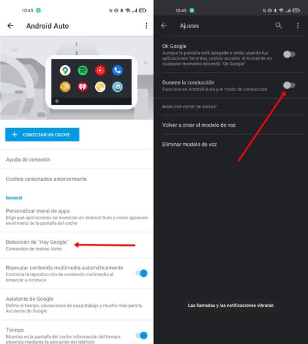 検出OK Google Android Android Auto