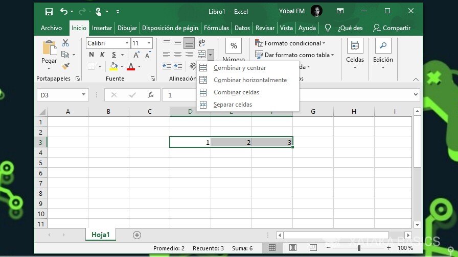 Cómo dividir celdas en Excel separando su contenido