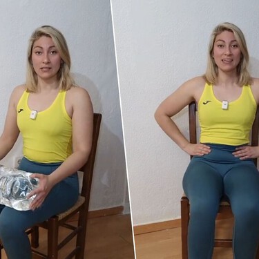Alexandra Carrasco, fisioterapeuta: "Con una garrafa, una silla y constancia podrás prevenir el desgaste y mejorar el dolor de la artrosis de rodillas" 