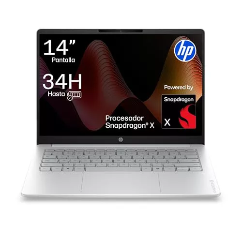 HP OmniBook 3 Ordenador Portátil, 14" WUXGA, Snapdragon X, 16GB, 512GB