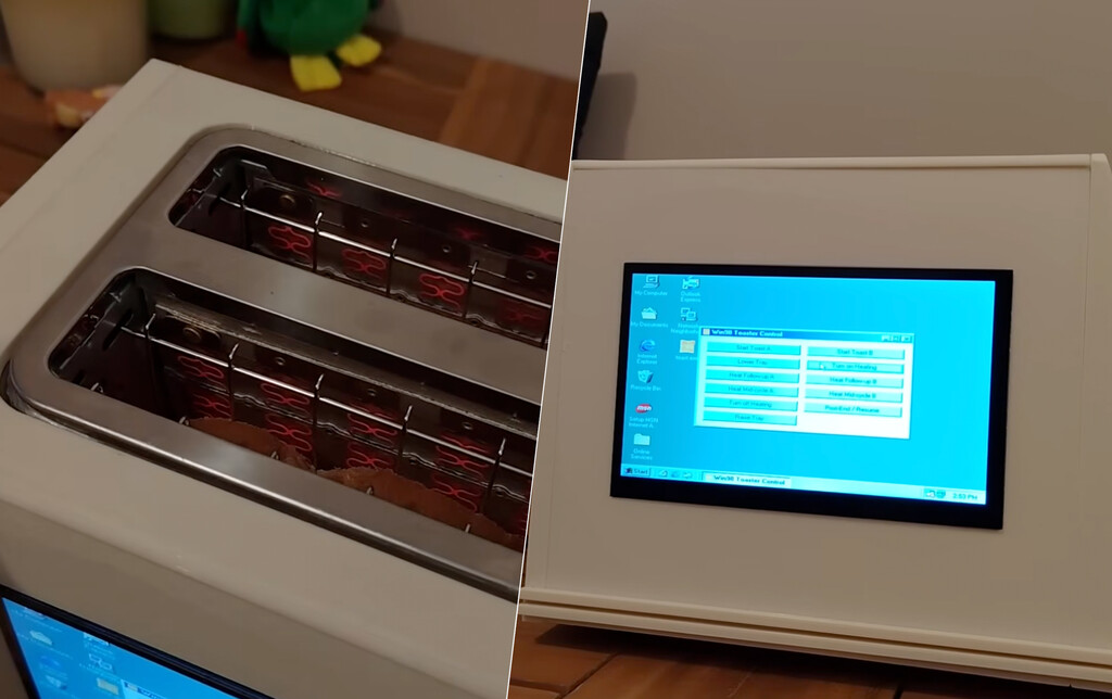Creíamos que ya lo habíamos visto todo con Windows 98: alguien ha conseguido que funcione dentro de una tostadora
