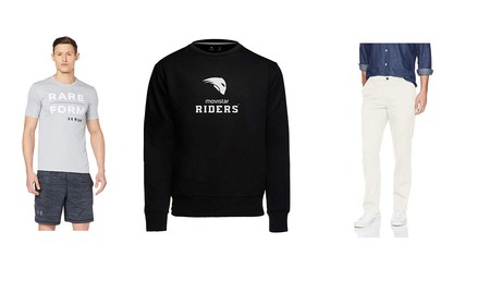 Chollos en tallas sueltas de pantalones, camisetas y sudaderas de marcas como Under Armour, Movistar o Dockers en Amazon