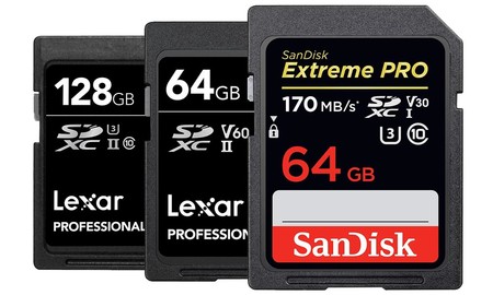 Tres opciones de tarjetas de memoria para que no te falte el espacio para las fotos y vídeos en tu cámara
